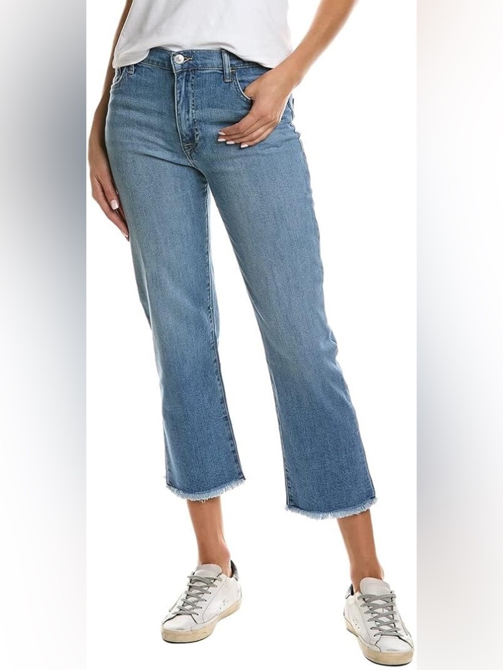 Hudson Blue Cropped Capri Striaght Leg Noa Denim Jeans Womens Size 31